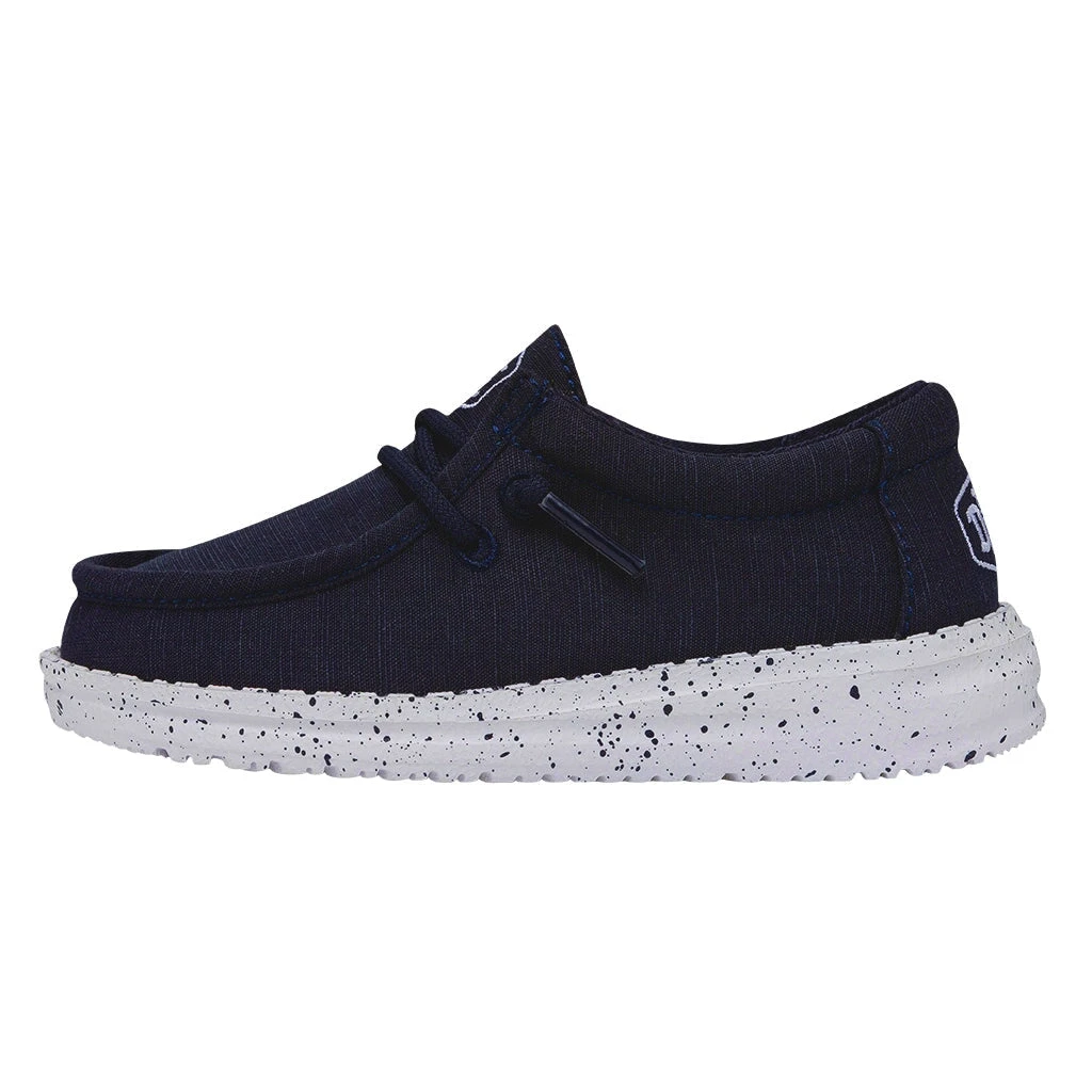 Wally Toddler Slub Canvas - Navy