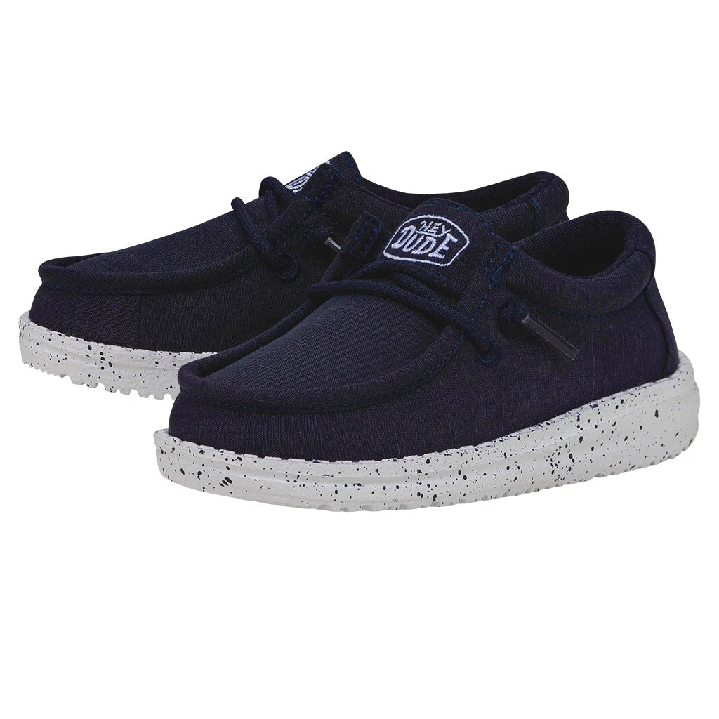 Wally Toddler Slub Canvas - Navy - Image 2