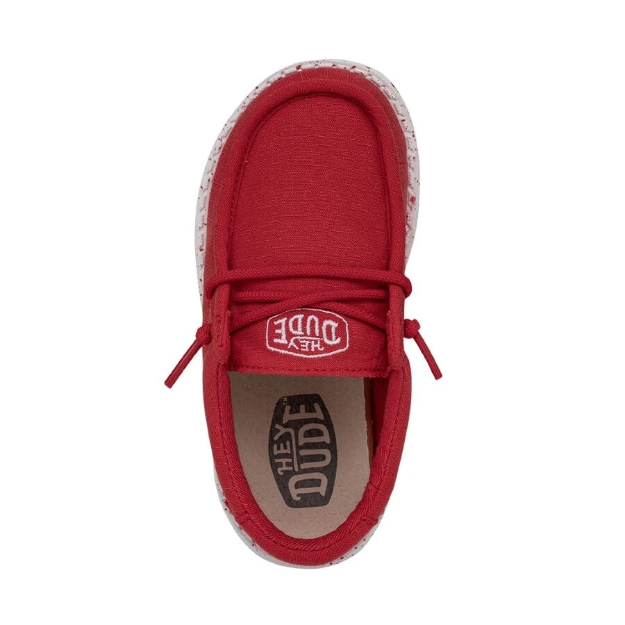 Wally Toddler Slub Canvas - Red - Image 6